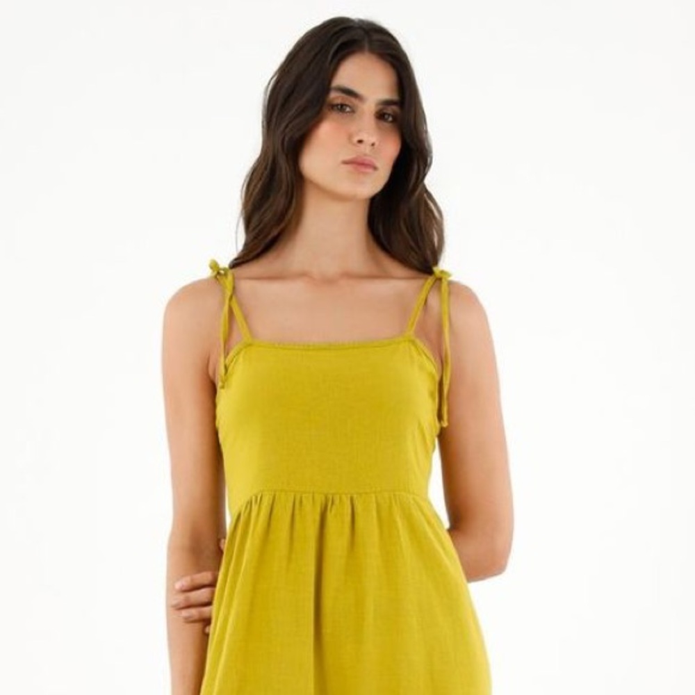 TopMark Women’s Green Max Dress with Straight Neckline Size: Small - Picture 3 of 13